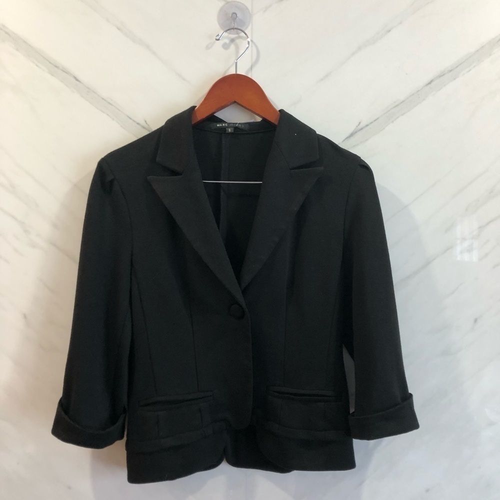 Marc Jacobs Women’s Tailored Blazer | Designer Black Jacket | Size 6 US